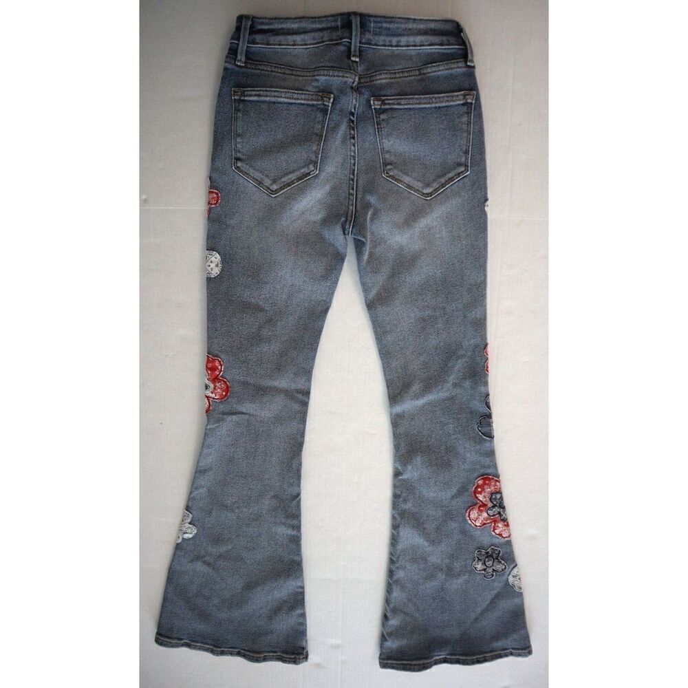 Driftwood x FP Sz 24 Med. Wash Farrah American Bandstand Embroidered Jeans - Picture 2 of 11